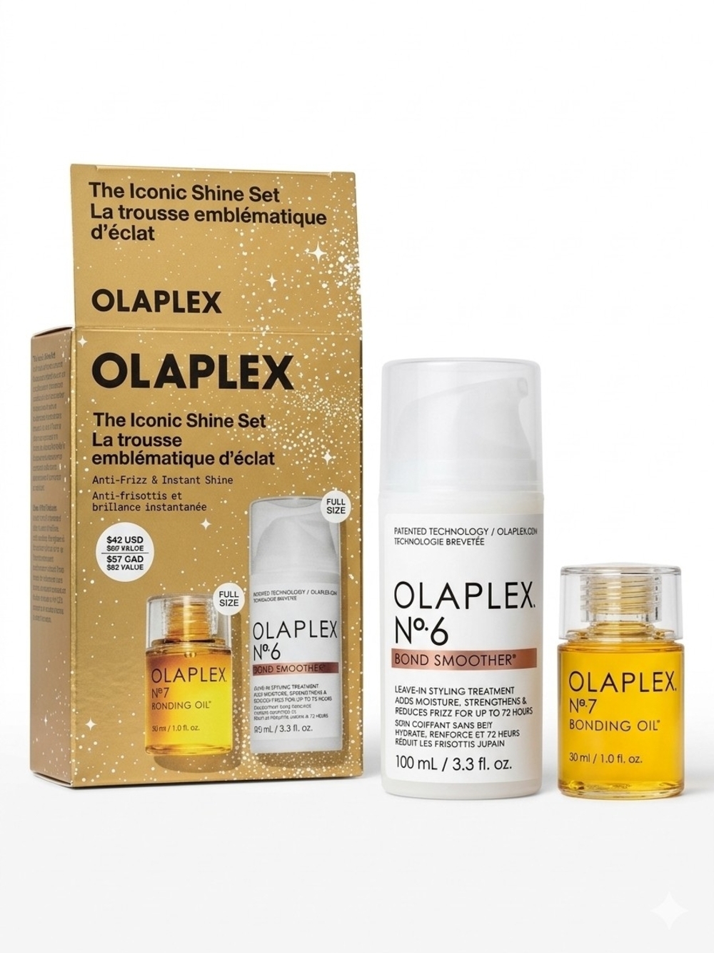 OLAPLEX The Iconic Shine Set Full Size No 6 Bond Smoother & No 7 Oil NEW